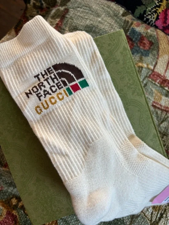 Gucci / north face collab Sox - Picture 3 of 4